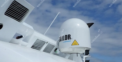 Поставка и ввод в эксплуатацию антенной системы Sailor 900 VSAT на скоростном теплоходе проекта А-145