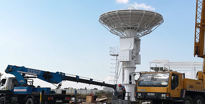 Установка и ввод в эксплуатацию полноповоротной антенно-фидерной системы (АФС) диаметром 6,2м